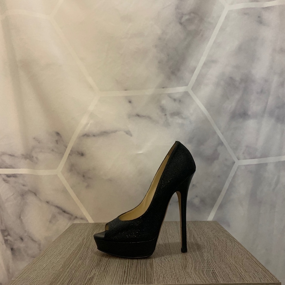 Jimmy Choo Vibe Peep Toe Platform Pump